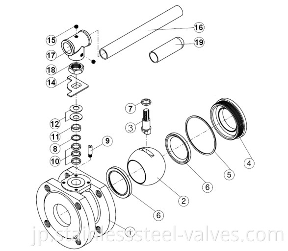 Stainless Steel Wafer Ball Valve1